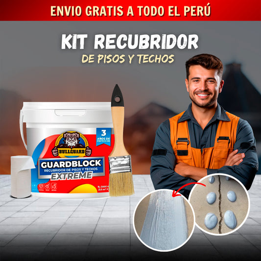 KIT RECUBRIDOR DE PISOS Y TECHOS + BROCHA + MALLA T1